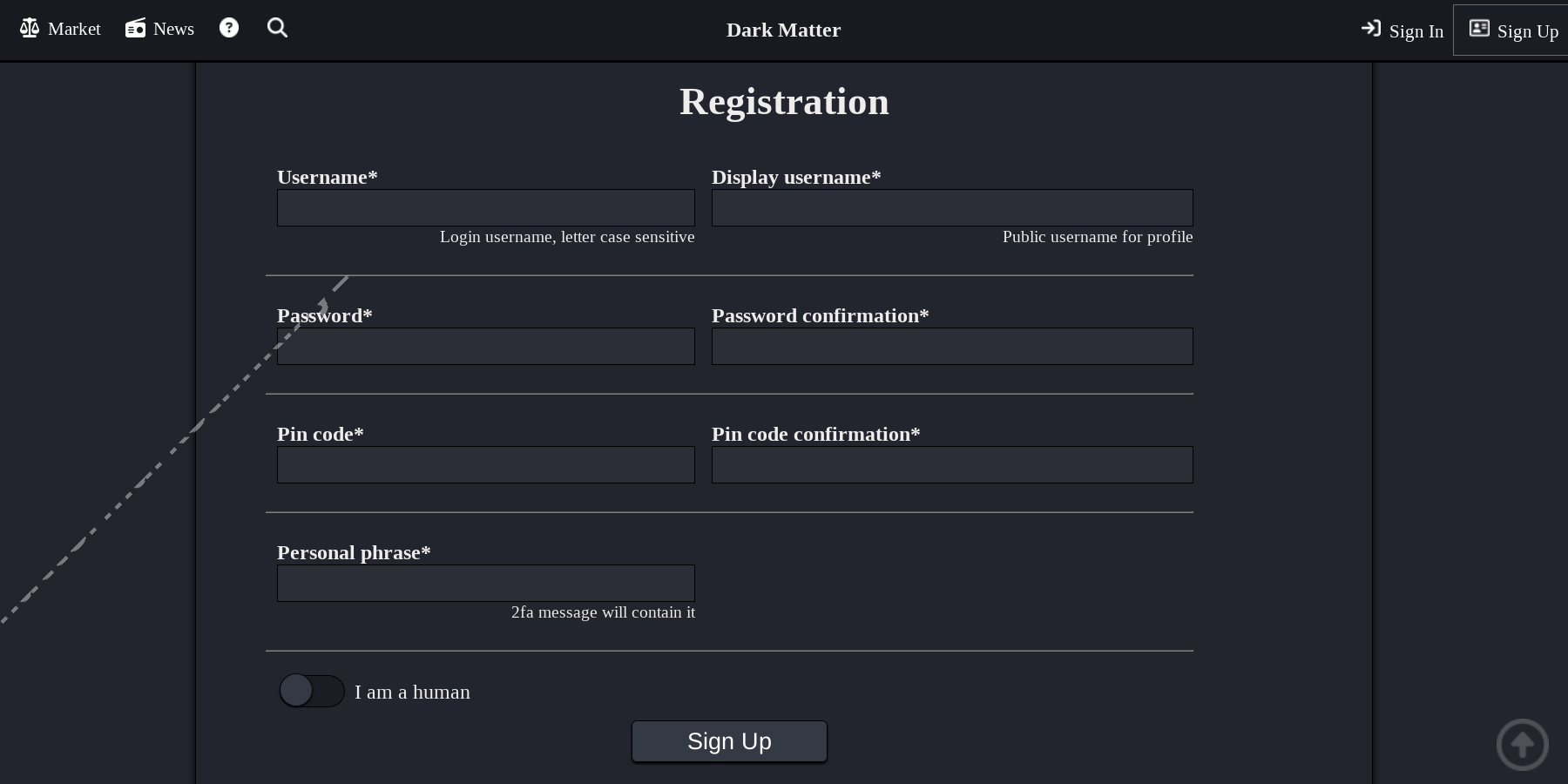 Account Registration Page